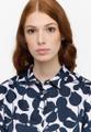 Bluse Satingewebe Langarm Blau 44/Langarm