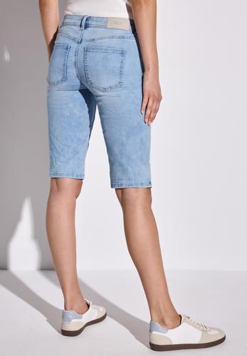 Bermuda Jeans 26 - Light Blue Random Washed