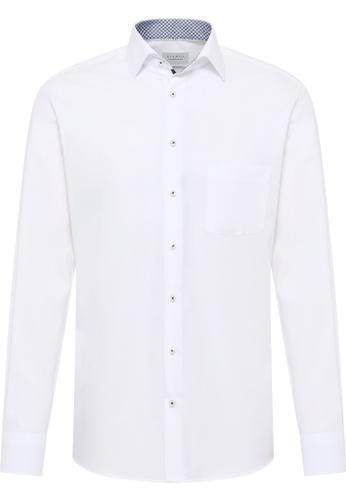 Original Shirt Popeline Langarm Weiß 40/Langarm - 65cm