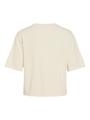 VIMALU O-NECK 2/4 KNIT TOP-NOOS L Locker geschnitten - Sandshell