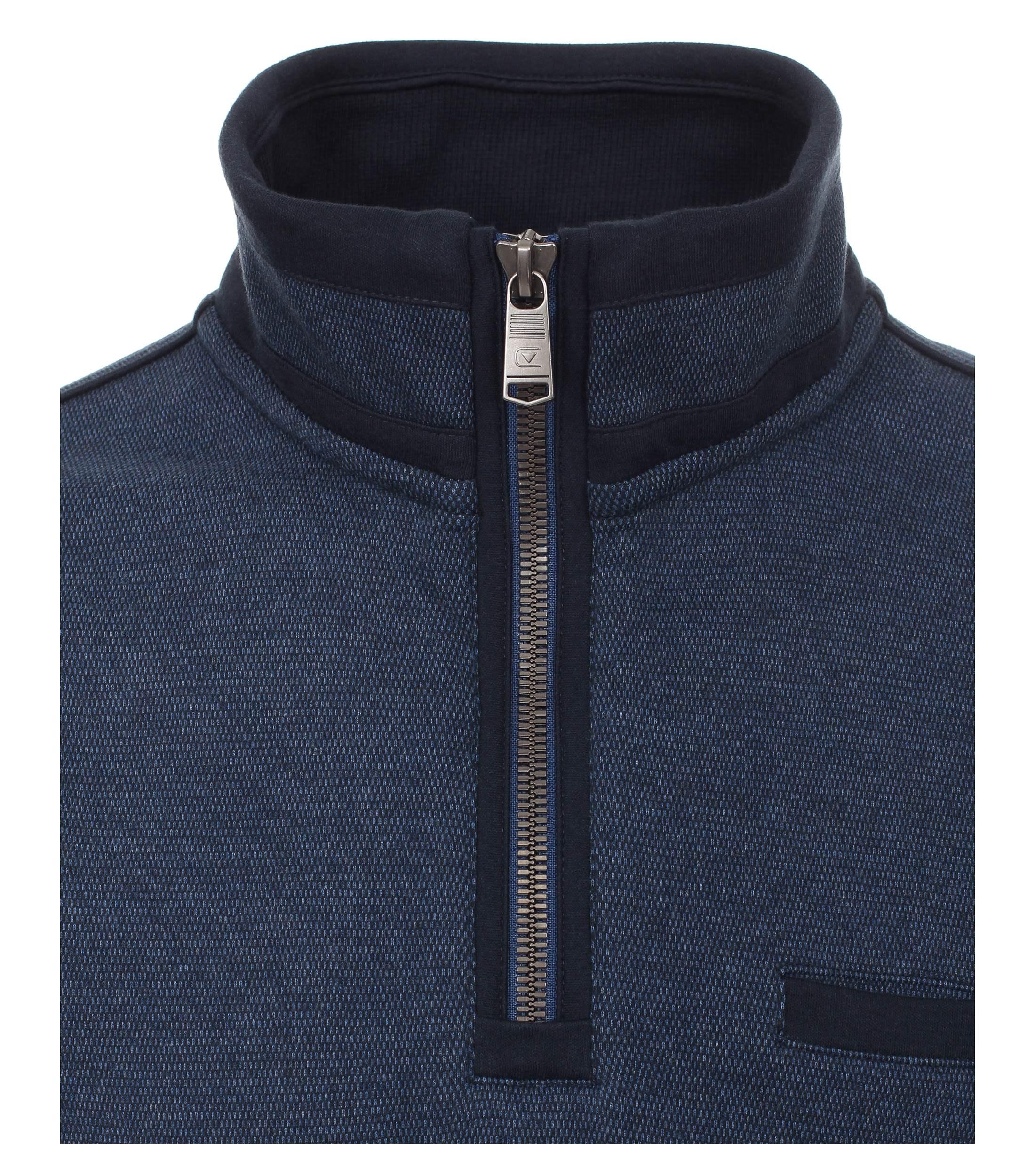 Sweat-Troyer gemustert M - Blau