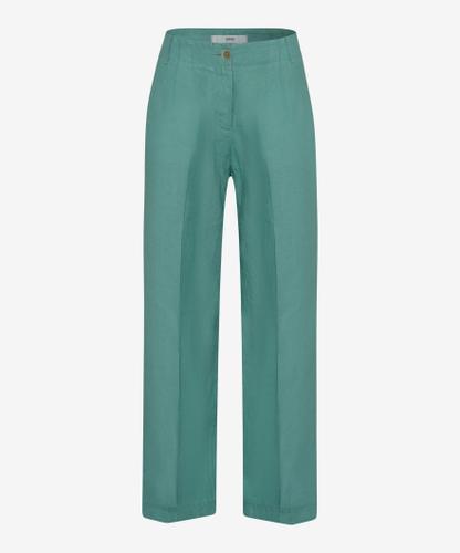 Style Maine S 36 Flatfronthose, Gepflegte Hose, Normale Leibhöhe, Leicht ausgestellte Silhouette - Sage