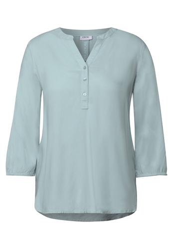 Bluse in Unifarbe M - Cool Salvia Green