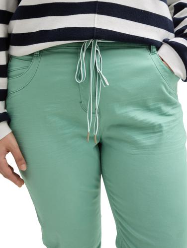 Plus Size - Cropped Slim Hose 46/28 Slim Fit - Faded Green