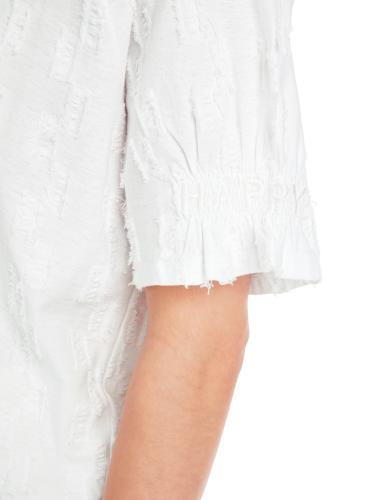 T-Shirt im strukturierten Dessin 40 - White