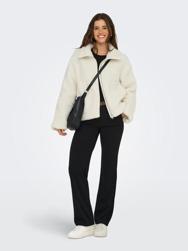 ONLASPEN LIFE TEDDY JACKET OTW L - Cloud Dancer