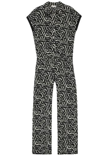 Gemusterter Jumpsuit 36/30 - Black