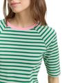 T-Shirt mit Streifenmuster XL Regular Fit - Tonal Green Stripe