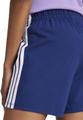 ADIDAS Damen Shorts Essentials 3-Streifen Cotton L in Blau