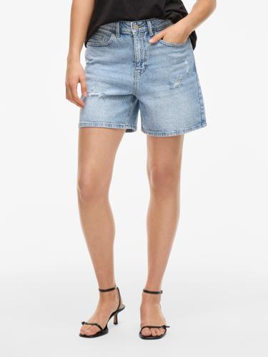 VIJAF HW DESTROY DENIM SHORTS 38 Locker geschnitten - Light Blue Denim