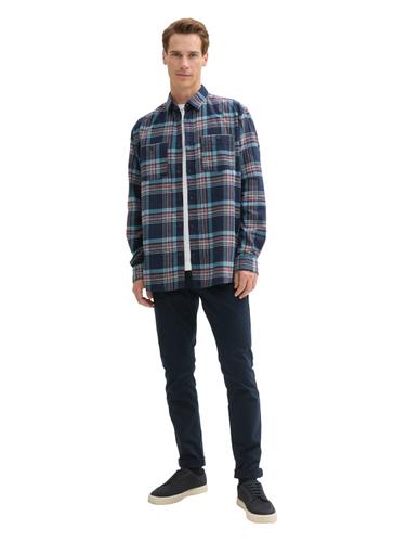 Comfort Fit Hemd mit Karomuster XXXL Comfort Fit - Navy Herringbone Check