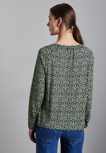 Bedrucktes Raglan Shirt Grün 40