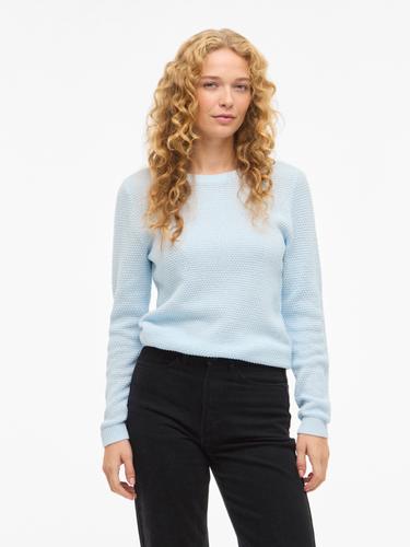 VIDALO O-NECK L/S KNIT TOP- NOOS S Normal geschnitten - Nantucket Breeze