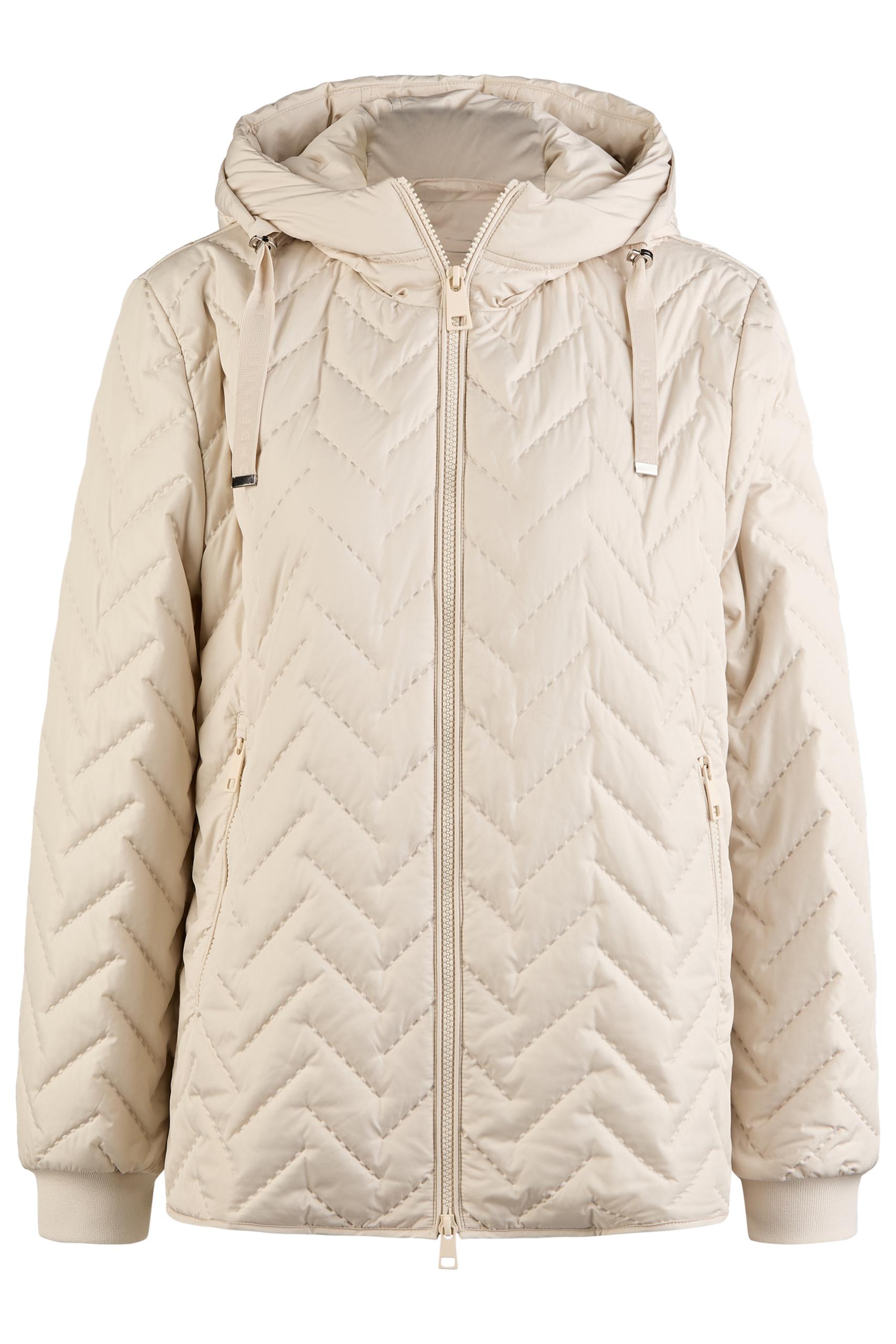 Steppjacke mit Kapuze 44 - Panna Cotta
