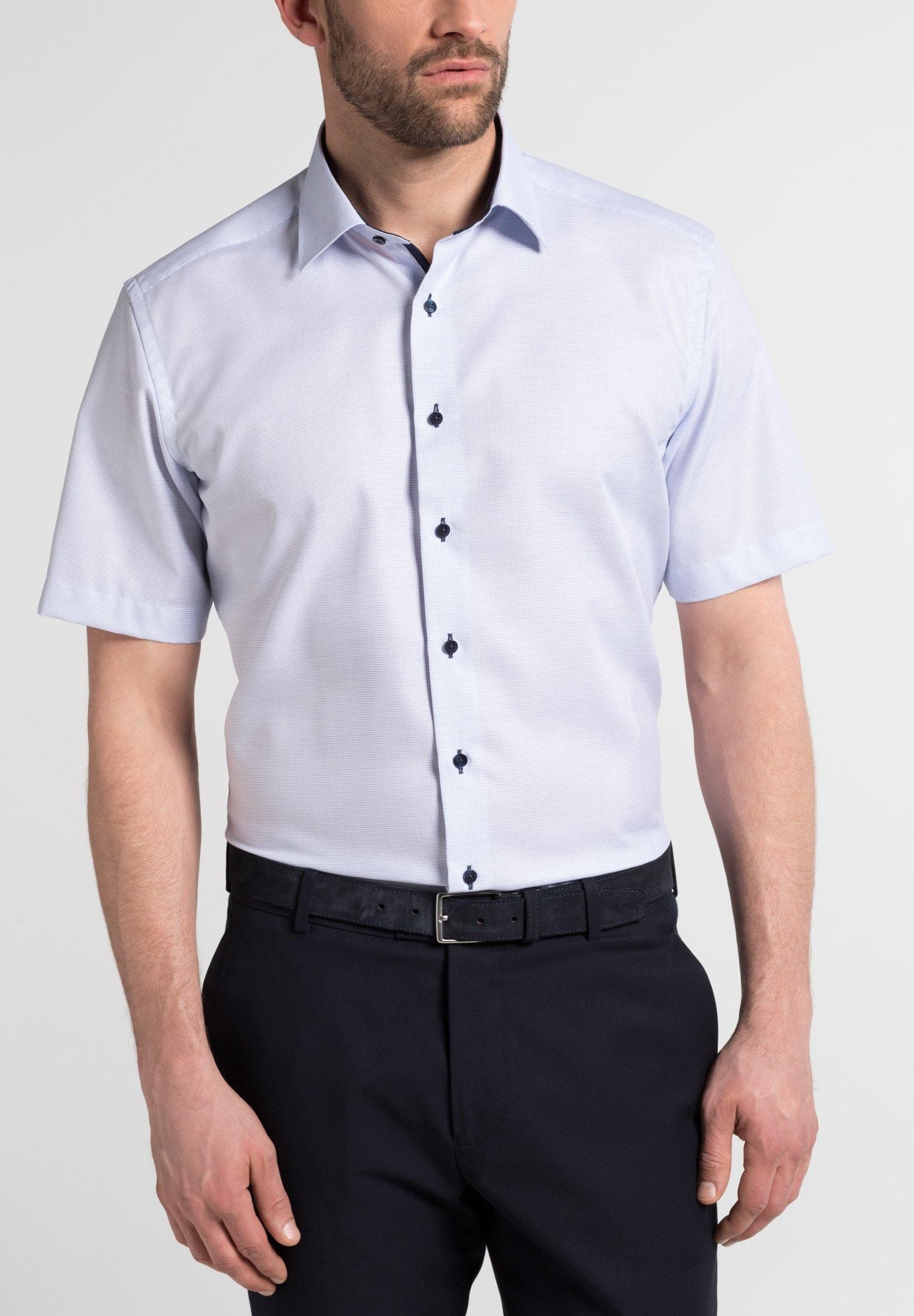 Hemd Kurzarm 43/Kurzarm MODERN FIT - Hellblau