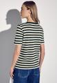 Strick-Look Streifenshirt Grün 40
