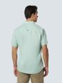 Shirt Short Sleeve Linen Solid Grün L