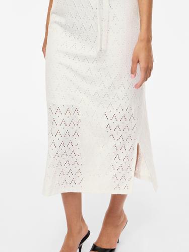 VIAMALINA S/L MIDI DRESS/VOL/PB XL Normal geschnitten - Snow White