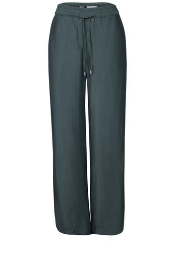 Wide Leg Strukturhose L/30 - Slate Khaki