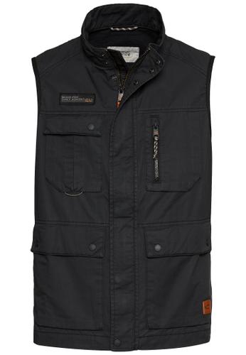 Outdoor-Weste mit Stehkragen 60 Regular Fit - Dark Navy