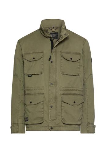 Blouson mit rollbarer Kapuze 54 Regular Fit - Deep Olive