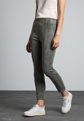 Hose im Verlours-Look 34/28 - Pine Wood Green