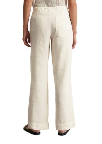 Leinen-Joggpants straight 36 Straight - Silky Stone