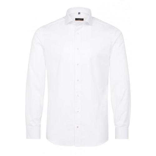 Cover Shirt Twill Langarm 43/Langarm - 67cm SLIM FIT - Weiß