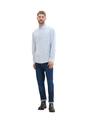 Regular Fit Hemd mit Brusttasche XL Regular Fit - White Light Blue Stripe