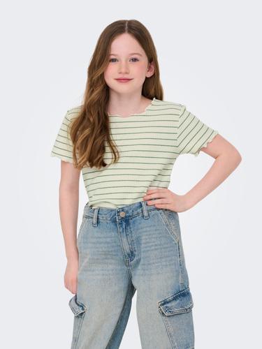 KOGANITS LIFE S/S CROPPED TOP JRS 134/140 Normal geschnitten - Antique White