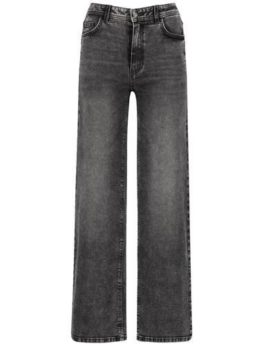 Jeans mit weitem Bein Wide Leg 40 Weites Bein - Grey Denim