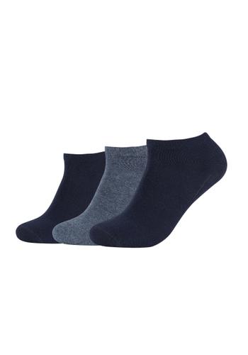 Unisex Sneaker Socken (3 Paar) - Dunkelblau / 43-46