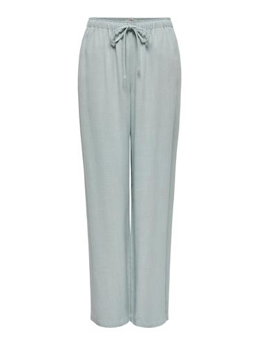 ONLSIESTA MW PULL-UP LINEN BL PNT NOOS M/32 Gerade geschnitten - Abyss