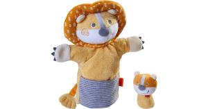 HABA 305756 Handpuppe Löwe mit Baby bunt