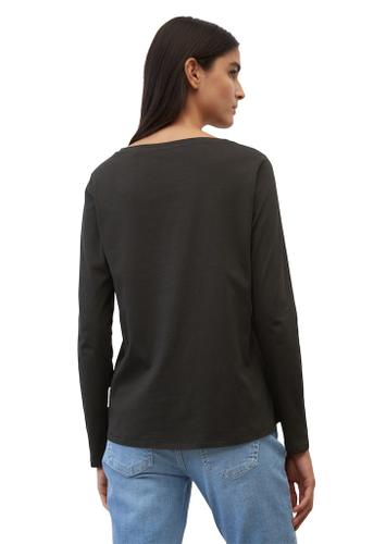 Longsleeve regular Schwarz XS