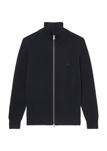 Stehkragen-Strickjacke regular 3XL - Dark Navy