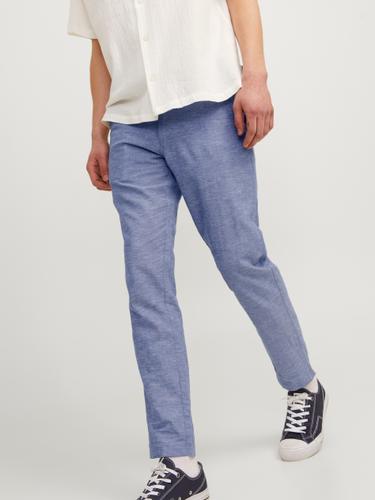 JPSTACE SUMMER LINEN BLEND CHINO PANT SN 34/32 Verjüngt - Faded Denim