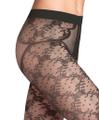 FALKE Floral Shower 20 DEN Damen Schwarz M-L