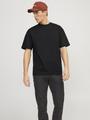 JORVIBE HEAVY TEE SS CREW NECK L Locker geschnitten - Black
