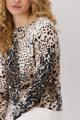 Shirt mit Leomuster 36 - Creamy Beige Gemustert