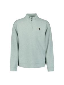 Sweater Half Zip Melange XXXL Relaxed Fit - Seablue
