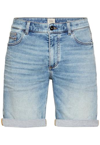 fleXXXactive® Jeansshorts im Regular Fit Blau 38IN