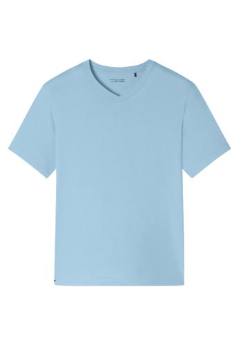 T-Shirt V-Ausschnitt 52 - Pacific Blue