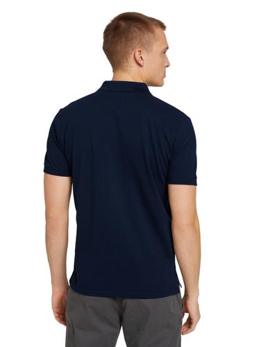 Piqué Poloshirt aus Baumwolle M Regular Fit - Sky Captain Blue