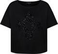 T-Shirt mit Pailletten 38 - Schwarz