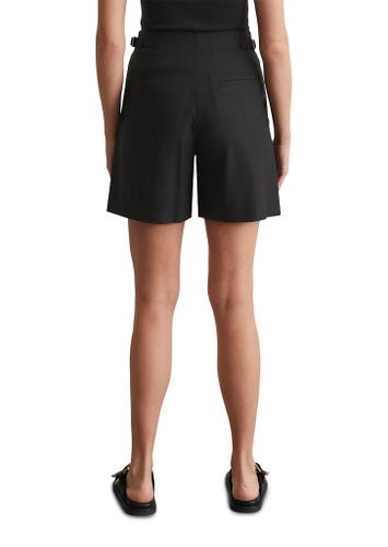 Leinenshorts flared 42 Flared - Black