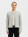 SLFLULU NEW LS KNIT CARDIGAN NOOS M Normal geschnitten - Light Grey Melange