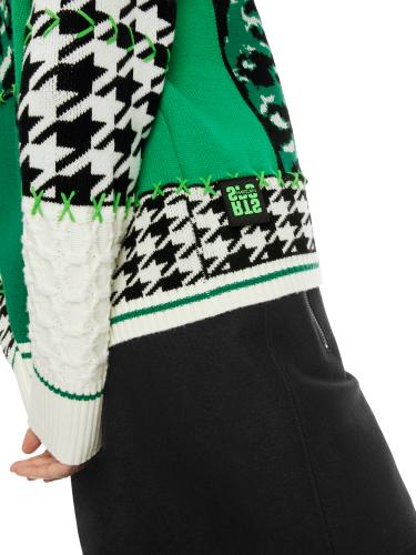 Strick-Pullover im Muster-Mix 40 - Brilliant Green New