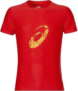 ASICS Herren Laufshirt "Graphic SS" Kurzarm XL in Rot