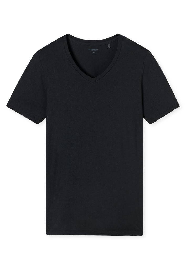 Shirt V-Ausschnitt Schwarz 6